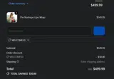 WELCOME50 coupon verification screenshot