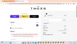 The Thorn coupon verification screenshot
