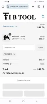 FLEX10 coupon verification screenshot