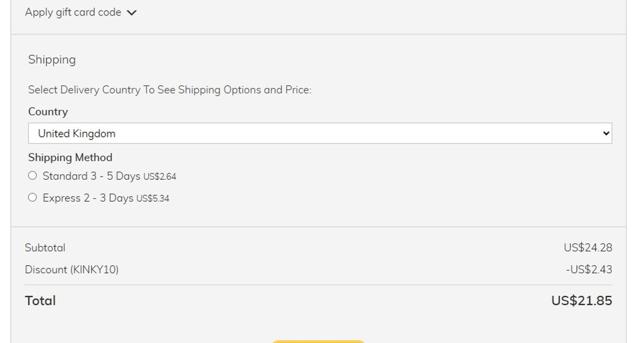 The Tight Spot checkout page showing The Tight Spot discount code box | Screenshot taken by SimplyCodes community member on Sep 5, 2025
