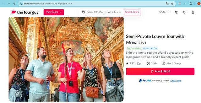 The Tour Guy checkout page showing The Tour Guy promo code box | Screenshot taken by SimplyCodes community member on Jul 12, 2025