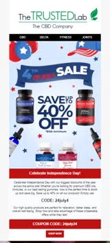 24july4 coupon verification screenshot