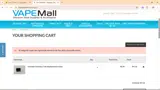 The Vape Mall coupon verification screenshot