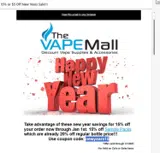 The Vape Mall coupon verification screenshot
