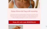 MEMORIAL30 coupon verification screenshot