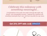 GRAD25 coupon verification screenshot
