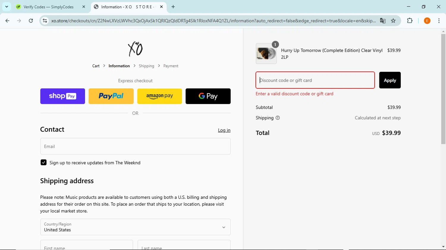 XO Store promo code screenshot showing code SUMMER25 applied at XO Store checkout page. Uploaded by SimplyCodes community member BudgetFox5491 on Feb 22, 2025