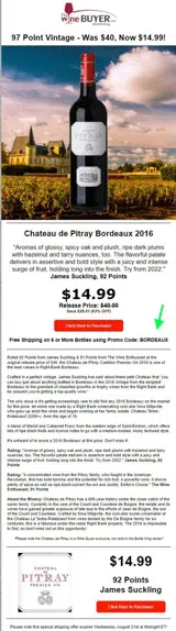 BORDEAUX coupon verification screenshot