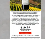 CHIANTI coupon verification screenshot