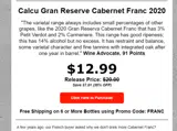 FRANC coupon verification screenshot