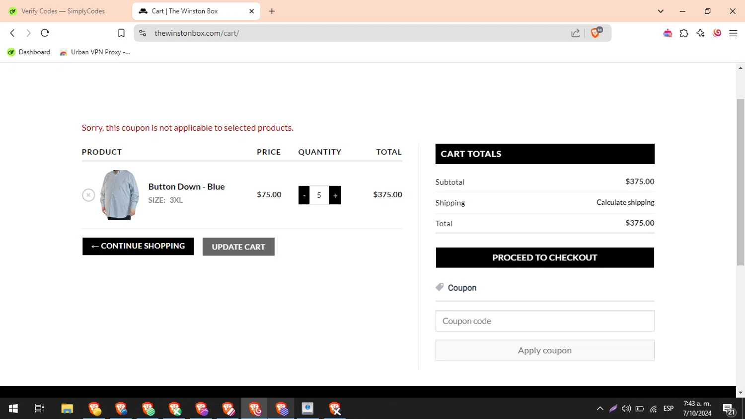 where to use The Winston Box promo code box
