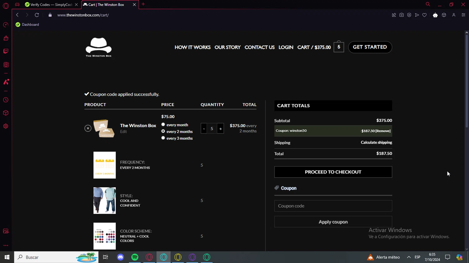 how to use The Winston Box coupons