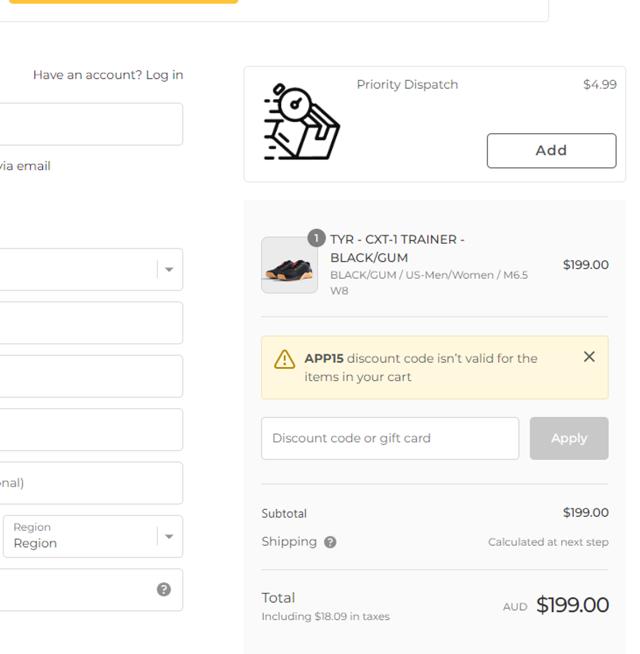 TWL checkout page showing TWL discount code box | Screenshot taken by SimplyCodes community member on Dec 25, 2023