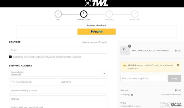 TWL checkout page showing TWL discount code box | Screenshot taken by SimplyCodes community member on Jun 22, 2024