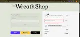 The Wreath Shop coupon verification screenshot