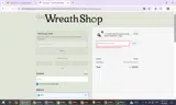The Wreath Shop coupon verification screenshot