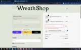 The Wreath Shop coupon verification screenshot