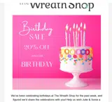 The Wreath Shop coupon verification screenshot