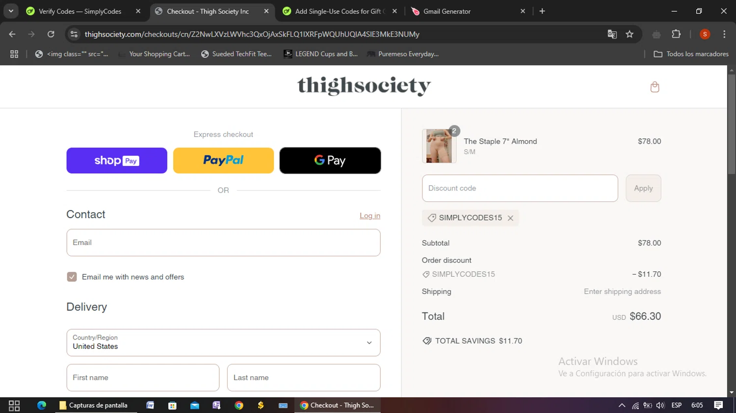 how to use Thigh Society coupons