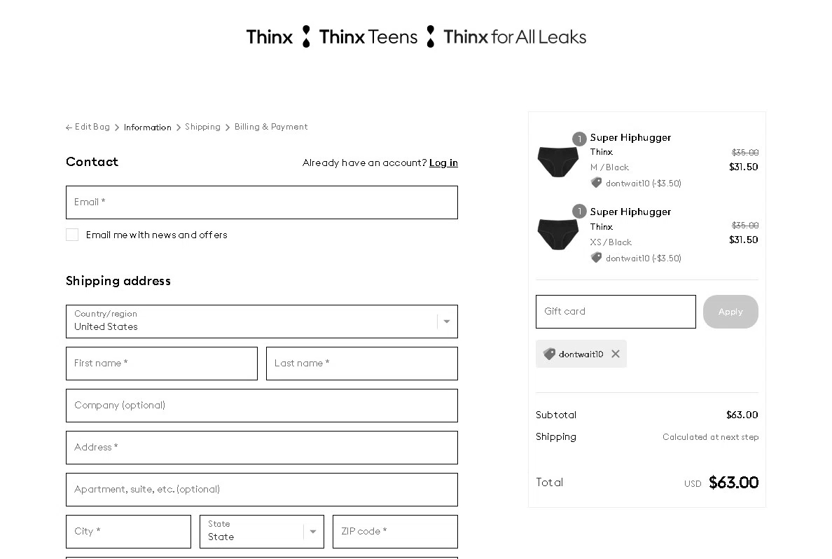 Thinx Promo Codes 25 Off December 2023