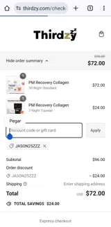 Thirdzy coupon verification screenshot