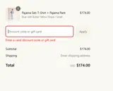 EARLY40 coupon verification screenshot