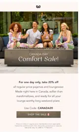CANADA20 coupon verification screenshot
