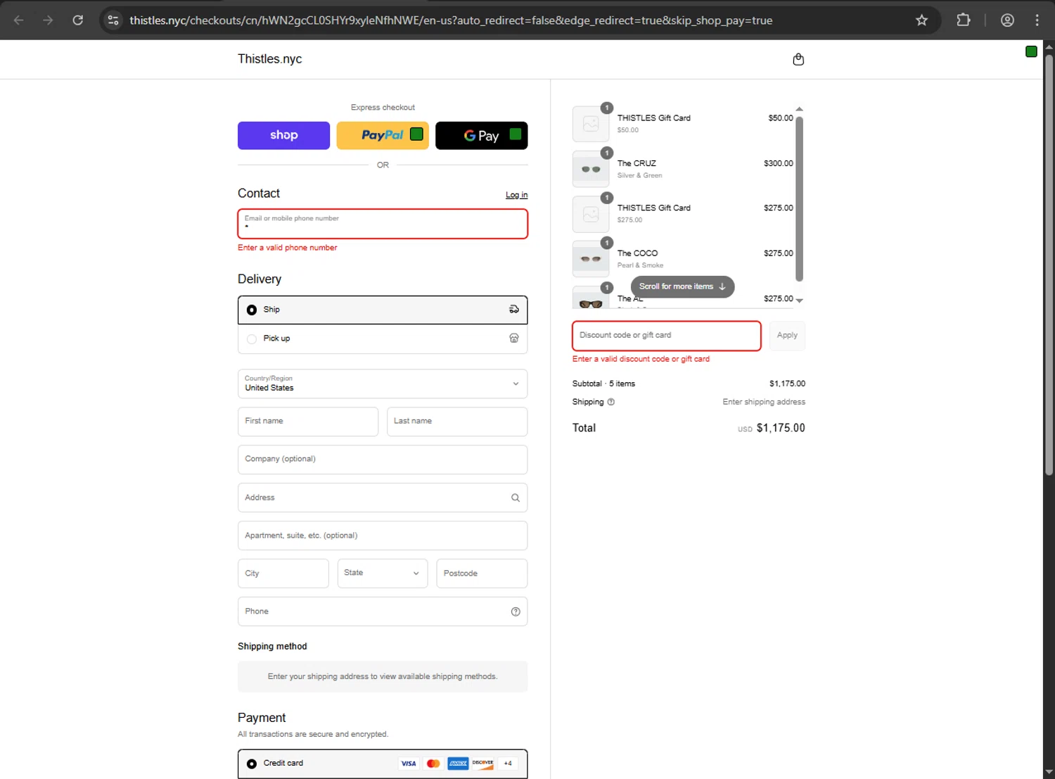THISTLES promo code screenshot showing code SERATONIN applied at THISTLES checkout page. Uploaded by SimplyCodes community member Niideamrk on Sep 7, 2025