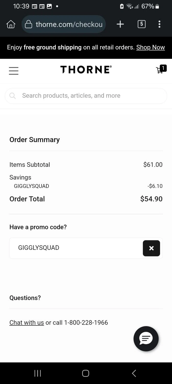 Thorne Promo Codes - 10% Off | December 2024