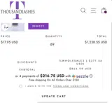 TLWHOLESALE3 coupon verification screenshot