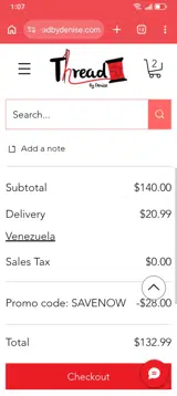 SAVENOW coupon verification screenshot