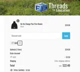 SAVE coupon verification screenshot