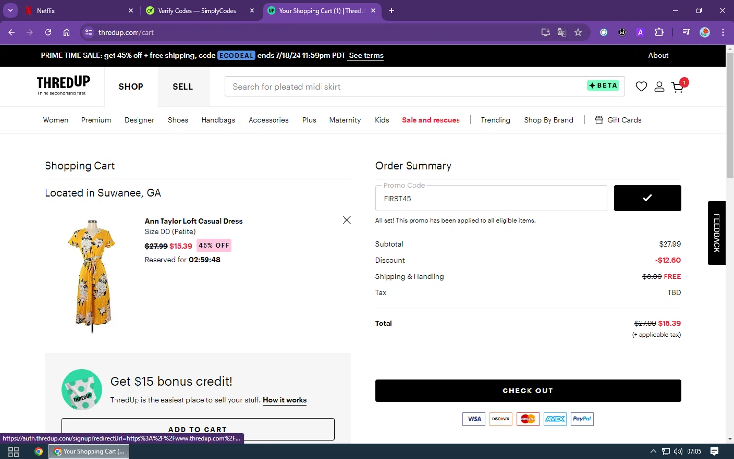 thredUP Promo Codes 45 Off Coupons in August 2024 SimplyCodes