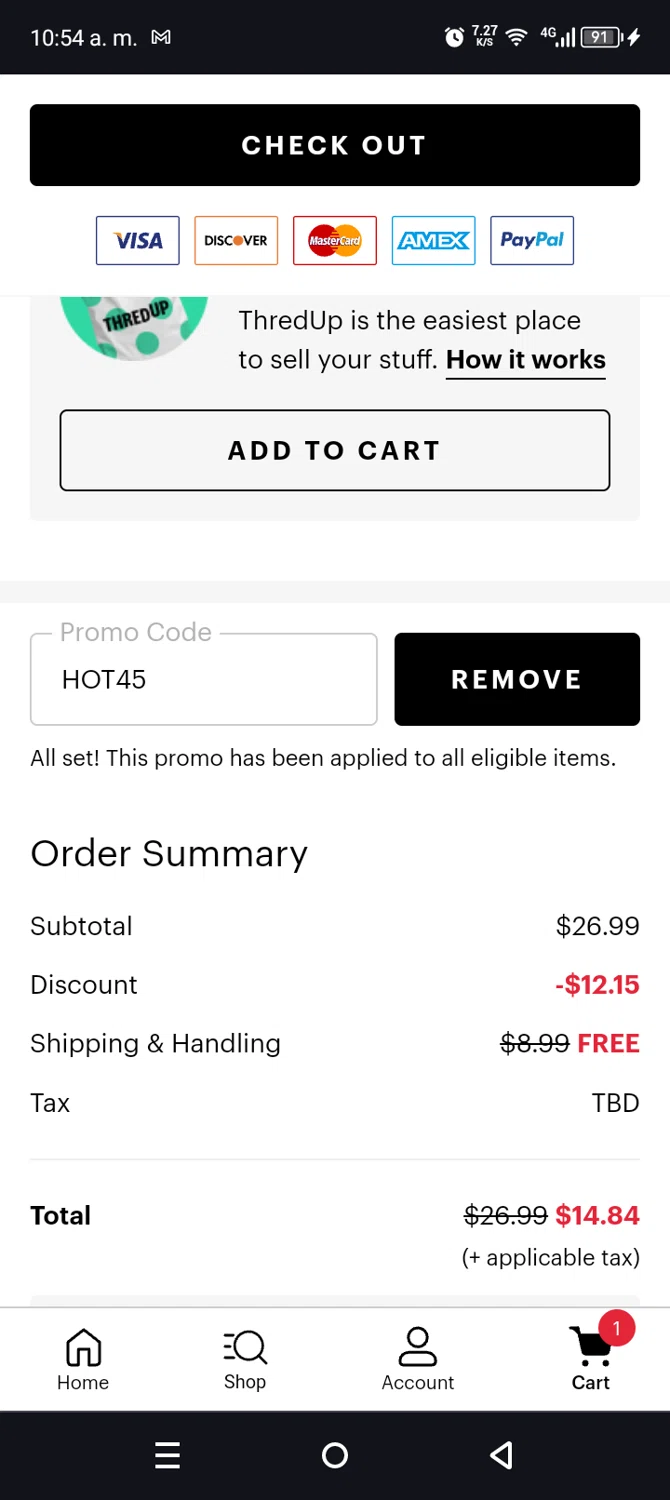 thredUP Promo Codes 45 Off September 2024