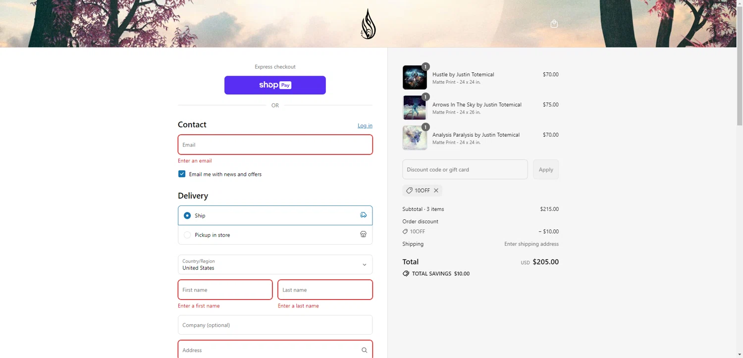 Threyda discount code screenshot showing code 10off applied at Threyda checkout page. Uploaded by SimplyCodes community member DiscountWarden480 on Jul 16, 2025