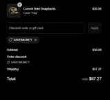 SAVEMONEY coupon verification screenshot