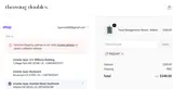 Throwing Doubles coupon verification screenshot