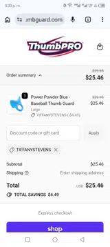 Tiffanystevens coupon verification screenshot