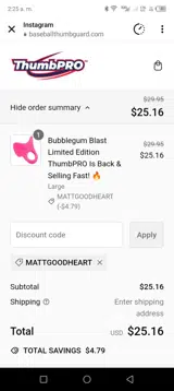 MATTGOODHEART coupon verification screenshot