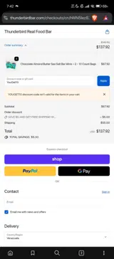 YouGet10 coupon verification screenshot