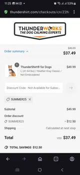 Summer25 coupon verification screenshot