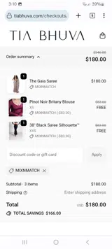 MIXNMATCH coupon verification screenshot