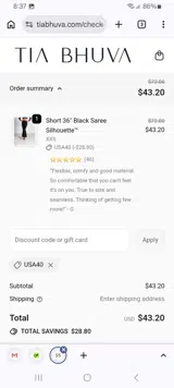 USA40 coupon verification screenshot