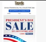 PRES25 coupon verification screenshot