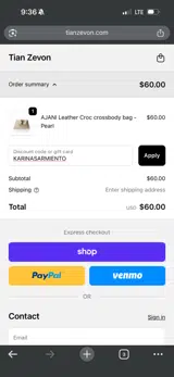 KARINASARMIENTO coupon verification screenshot