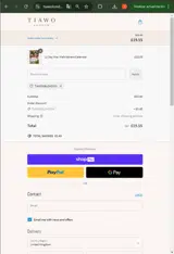 TIAWO28LONDON coupon verification screenshot