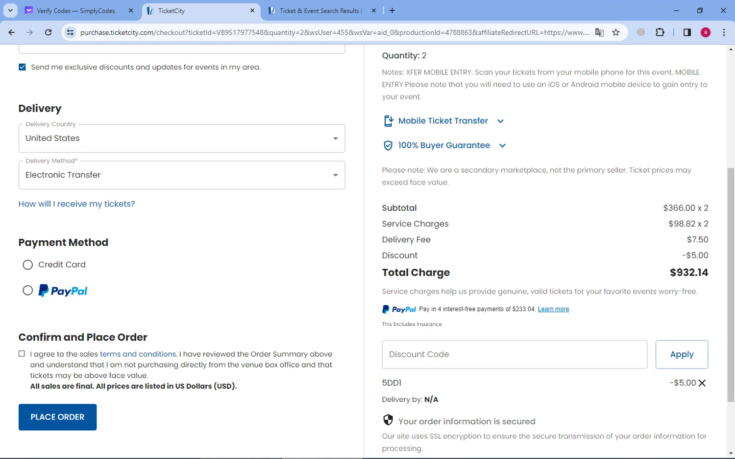 TicketCity Discount Codes 5 Off October 2024