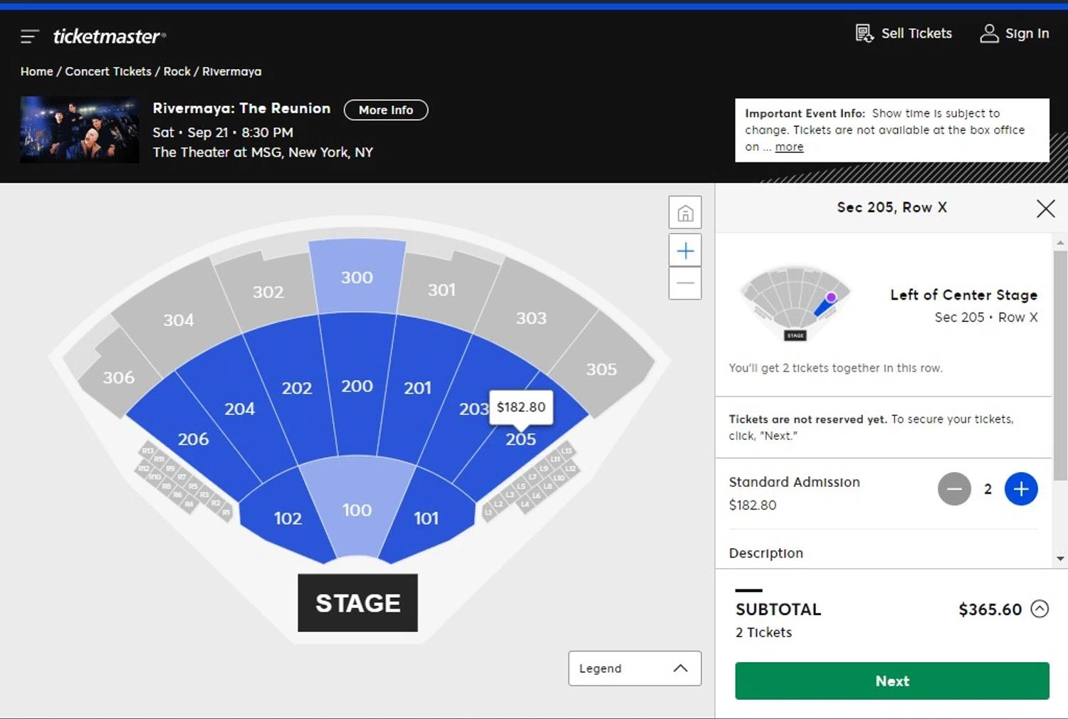where to use TicketMaster promo code box
