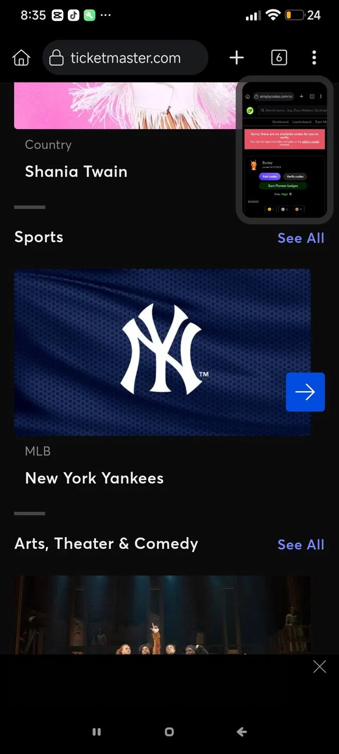 Ticketmaster promo code screenshot showing code FRIEND applied at Ticketmaster checkout page. Uploaded by SimplyCodes community member Enmanuel17 on Jul 18, 2025