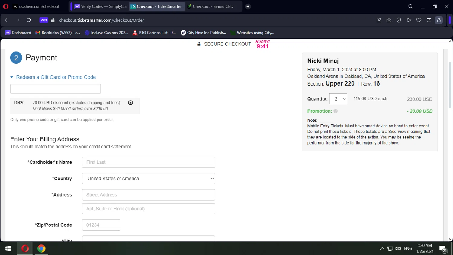 TicketSmarter Promo Codes 5 Off July 2024
